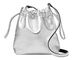 Fossil Gigi Drawstring Crossbody Silver Metallic von Fossil