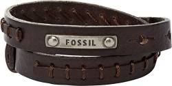 Fossil Herrenarmband Doppelwickel in braun, JF87354040 von Fossil