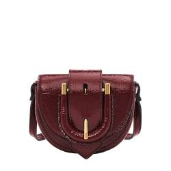 Fossil Micro Flap Crossbody Harwell für Damen Knitteroptik Lackleder, ZB1952631 von Fossil