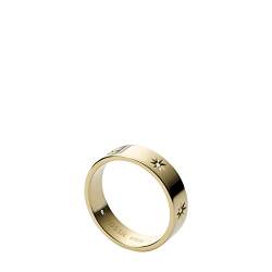 Fossil Ring Für Männer Sutton, Breite: 3,6mm Gold-Edelstahl-Ring, JF03874710 von Fossil