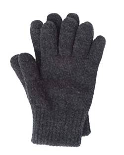 FosterNatur, Damen/Herren dicke Fingerhandschuhe, 100% Wolle (8, Anthrazit) von FosterNatur