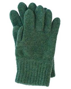 FosterNatur, Kinder Finger Handschuhe/Strickhandschuhe/Wollhandschuhe, 100% Wolle (Merino) (4, Grün) von FosterNatur
