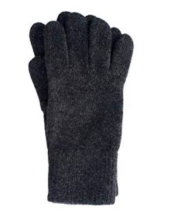 FosterNatur, Merino Herren Handschuhe/Fingerhandschuhe, 100% Wolle extrafine (8, Anthrazit) von FosterNatur