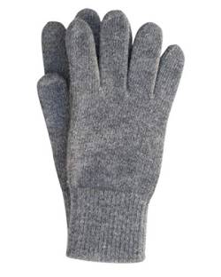 FosterNatur, Merino Herren Handschuhe/Fingerhandschuhe, 100% Wolle extrafine (8,5, Grau) von FosterNatur