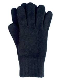 FosterNatur, Merino Herren Handschuhe/Fingerhandschuhe, 100% Wolle extrafine (8,5, Schwarz) von FosterNatur