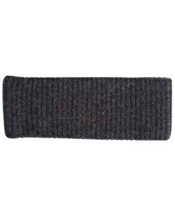 FosterNatur, Merino Stirnband Rippe mit Baumwollfutter, 100% Wolle (Anthrazit) von FosterNatur