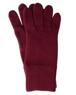 FosterNatur , Merino Damen Handschuhe Fingerhandschuhe Winterhandschuhe, 100% Wolle (Bordeaux, Gr. 6) von FosterNatur