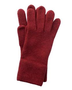 FosterNatur , Merino Damen Handschuhe Fingerhandschuhe Winterhandschuhe, 100% Wolle (Russet red, Gr. 6) von FosterNatur
