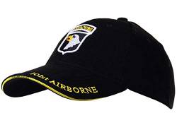 Fostex Cap schwarz Baseball verstellbar bestickt mit Abzeichen ET 101ST Airborne 215164 Airsoft Armee US Air Force von Fostex