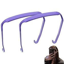 Unsichtbarer Sonnenbrillen Haarreifen,Anti-Rutsch Robuste Zuverlässige Stirnbänder,2 Stücke Kosmetischen Haar Zubehör (Color : Purple(2PCS)) von FouncY