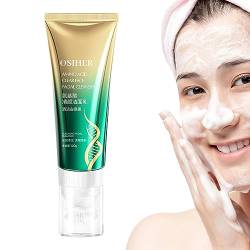 Aminosäure-Gesichtsreiniger - 120 g Aminosäure-Reinigungs-Hautpflegemilch mit Bürstenkopf | Ölkontrollierende, nährende, beruhigende, klare, beruhigende Hautpflegemilch für Frauen Fowybe von Fowybe
