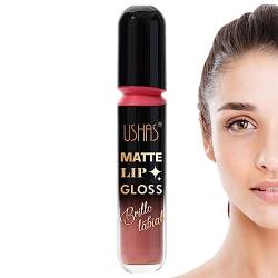 Flüssiger Lippenstift für Frauen - Samtiger Lippenstift,Rote, wischfeste, nicht klebrige, samtmatte Lippenstifte, leichter, kosmetischer Lippenlippenstift für Frauen und Mädchen Fowybe von Fowybe