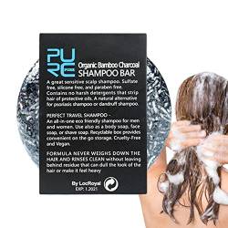 Haarverdunkelungs-Shampoo-Bar,Natürliches festes Shampoo mit Bambuskohle - Festes Haarshampoo zur Reinigung der Kopfhaut, Reparatur von trockenem, geschädigtem Haar Fowybe von Fowybe