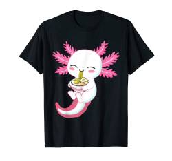 Kawaii Axolotl Essen Ramen Nudeln Anime Kinder Teenager Mädchen T-Shirt von Fox Brother
