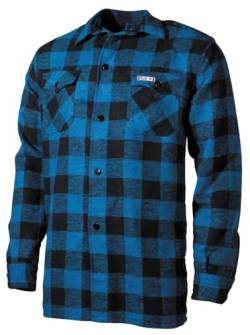 Fox Outdoor, MFH Holzfällerhemd, kariert Hemd Jacke Luberjack (blau-schwarz, XXL) von Fox Outdoor, MFH