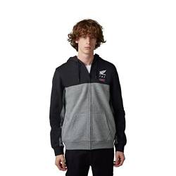 Fox Racing Herren X Zip Fox Honda Fleece-Hoodie mit Reißverschluss, Schwarz, X-Large von Fox Racing