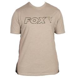 Fox Ltd LW Khaki Marl T-Shirt - Angelshirt, Größe:XXL von Fox
