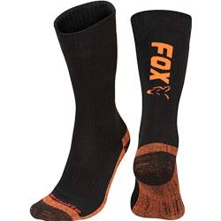 Fox Schwarz/Orange Thermolite lange Socke 10-13 (EU 44-47) von Fox