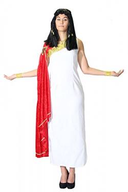 Foxxeo Antike Toga für Damen Römerin Kostüm Griechische Göttin Damenkostüm für Fasching und Karneval Größe XXL von Foxxeo