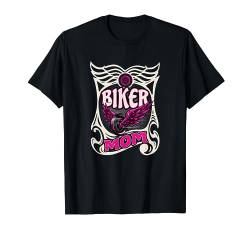 Biker Mom Motorrad Mutter Weibliche Motorradfahrer Frauen T-Shirt von Foxxy Merch