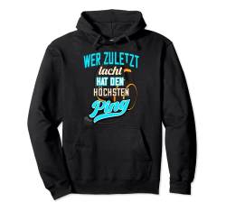 Gamer Wer zuletzt lacht hat den höchsten Ping Gaming Zocker Pullover Hoodie von Foxxy Merch