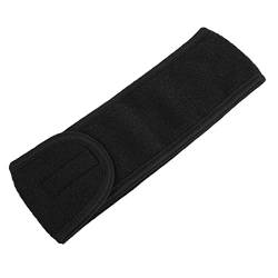 Stirnband Damen 1 Stück Verstellbare Gesichtsbehaarung Makeup-Kopfband-Handtuchhaar-Wrap-Duschkappe-Stretch SPA Gesichtskopfbandfarbe Haare Ascessorien Gesichtswaschstirnband (Size : Black) von FrEshn