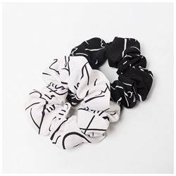 Stirnband Damen 2 teile/los Streifen und Punkte Elastische Scrunchies Haarband Hair Seil Krawatte Mode Stipe for Frauen Mädchen Stirnband Damen Winter (Size : B17) von FrEshn