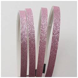 Stirnband Damen 4 STÜCK Mädchen Glitter Haarbänder Stirnbänder Haarschmuck Zähne Haarbänder Gesichtswaschstirnband (Size : Pink) von FrEshn