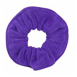 Stirnband Damen Frauen Große breite Mikrofaserhaare Trocknen Scrunchies Handtuch Haarband for Frizz Kostenlose Feste Gummiband Haar Krawatte for Sport Yoga Stirnband Damen Winter (Size : Purple) von FrEshn