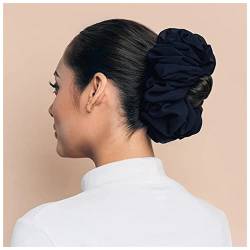 Stirnband Damen Malaysian Bündel Haarbindung for muslimische Frauen Chiffon Gummiband Schöne Hijab Volumizing Scrunchie Große Kopftuch Zubehör Stirnband Damen Winter (Size : Deep Blue) von FrEshn