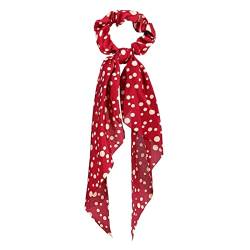 Stirnband Damen Mode Floral Print Scrhocken Solid Langes Haar Ribbon for Frauen Pferdeschwanz Schal Süßes elastisches Haarband Haar-Zubehör Stirnband Damen Winter (Size : CS641101) von FrEshn