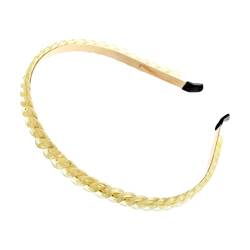 Stirnband Damen Mode Goldketten Hair Bands Reifen for Frauen Stirnband Haarband Mädchen Haarschmuck Elegante schicke Haarverzierung Gesichtswaschstirnband (Size : 37B) von FrEshn