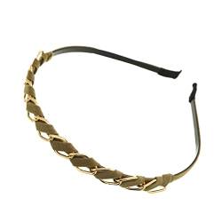 Stirnband Damen Mode Goldketten Hair Bands Reifen for Frauen Stirnband Haarband Mädchen Haarschmuck Elegante schicke Haarverzierung Gesichtswaschstirnband (Size : 8A) von FrEshn