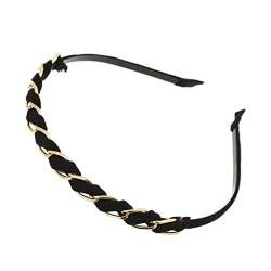 Stirnband Damen Mode Goldketten Hair Bands Reifen for Frauen Stirnband Haarband Mädchen Haarschmuck Elegante schicke Haarverzierung Gesichtswaschstirnband (Size : 8C) von FrEshn