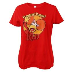Fraggle Rock Offizielles Lizenzprodukt Red - Fragggrrrl Power Frauen T-Shirt (Rot), Medium von Fraggle Rock