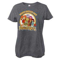 Fraggle Rock Offizielles Lizenzprodukt Worry Another Day Frauen T-Shirt (Dunkel-Heather), X-Large von Fraggle Rock