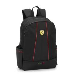 Ferrari – organisierter Rucksack für Mittelschule, Ober- und Grundschule, 2 große Räume in der Mitte mit Reißverschluss und verstellbaren Schultergurten, Frontfach mit Reißverschluss und Seitentaschen von Franco Cosimo Panini