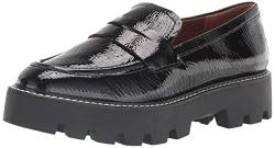 Franco Sarto Damen Balin Lug Sole Chunky Loafer Slipper, Black Crinkle, 39.5 EU Weit von Franco Sarto