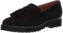 Franco Sarto Damen Carolynn Loafer mit Lug Sole Slipper, Schwarzes Wildleder, 41 EU von Franco Sarto