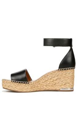 Franco Sarto Damen L-Clemens Espadrilles, Schwarz Leder, 40 EU von Franco Sarto