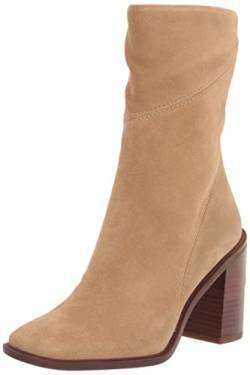 Franco Sarto Damen L-Stevie Halblange Stiefel, Cookie Tan Suede, 37.5 EU von Franco Sarto