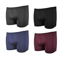 Frank Fields 4 Boxershorts Herren Boxer 6/L- gestreift Uni Mix 24 microfaser Retro Shorts Baumwolle unterwäsche Herren Unterhosen männer Retro von Frank Fields