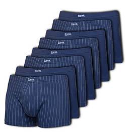 Frank Fields Herren Retro-Pants 8er Pack aus 95% Baumwolle und 5% Elasthan, Farbe:Navy, Größe:L von Frank Fields