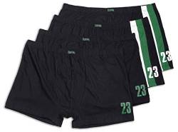 Frank Fields Herren Retro-Pants aus Baumwolle im sportlichen Design bis Größe 14/6XL 4er Pack, Farbe:grün, Größe:4XL von Frank Fields