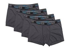 Frank Fields Herren Retro-Pants mit breitem Elastik-Bund, 4 Stück, Farbe:grau, Größe:XL von Frank Fields