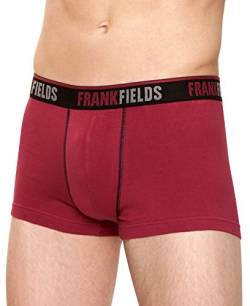 Frank Fields Herren Retro-Pants mit breitem Elastik-Bund, 4 Stück, Farbe:weinrot, Größe:L von Frank Fields