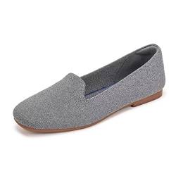 Frank Mully Loafer mit runder Zehenpartie für Damen, Flache, Bequeme Arbeitsschuhe, niedlicher Penny-Loafer zum Hineinschlüpfen, Ballerinas von Frank Mully