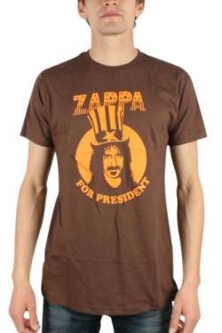 Frank Zappa - Präsident Men's T-Shirt in braun, Large, Brown von Frank Zappa