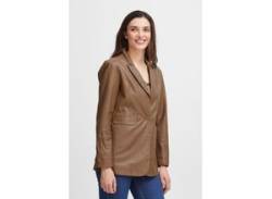 Lederjacke FRANSA "Fransa FRJANE" Gr. 34, braun (coca mocha) Damen Jacken Lederjacken von Fransa