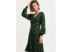 fransa Blusenkleid Damen Viskose V-Ausschnitt gemustert, grün von Fransa